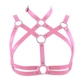 Rebel Rave Rivet Crop Harness Top